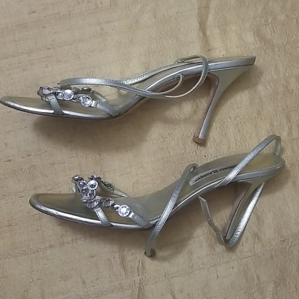 ⚜️Manolo Blahnik Limited Edition by Neiman Marcus - Vintage Size 8.5 - Picture 2 of 11